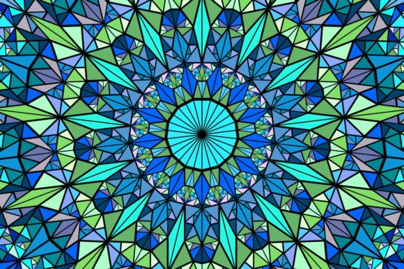 Download Triangle Mosaic Mandala Background - Background Collection