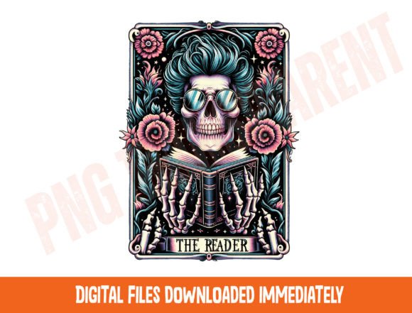 Download The Reader Tarot Card PNG, Skull Tarot - Car Collection