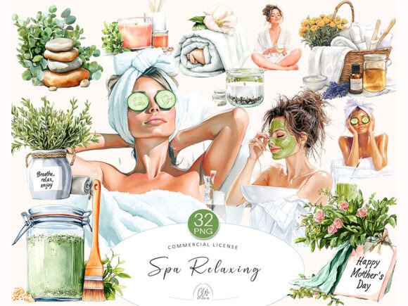Download Spa Relax Clipart – Self Care &amp; Wellness - Car Collection