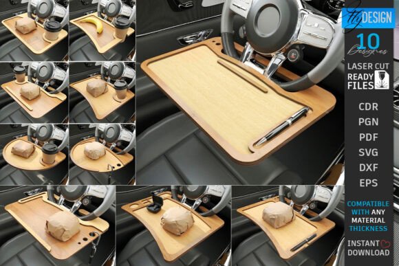 Download Car Steering Wheel Tray Laser Cut Bundle - Car Collection