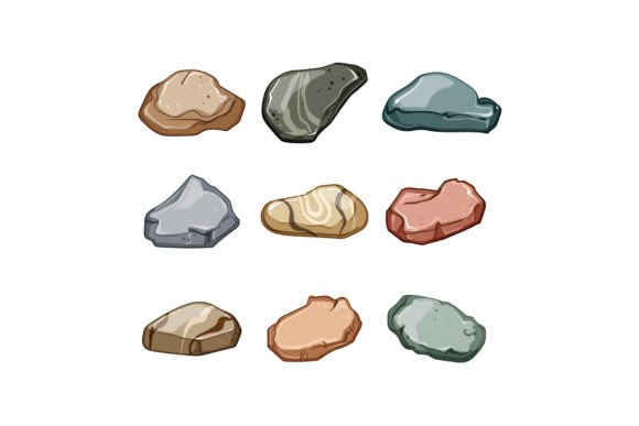 Download Pebble Stone Set Cartoon Vector Illustra - Car Collection