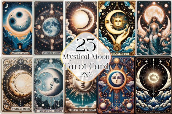 Download Mystical Moon Tarot Card Sublimation - Car Collection