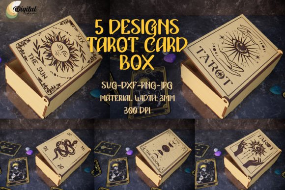 Download SVG Tarot Card Box Laser Cut Bundle - Car Collection