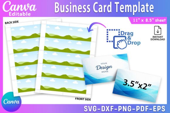 Download Business Card Canva Template - Car Collection