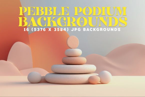 Download 16 Dreamy Pebble Podium Backgrounds - Background Collection