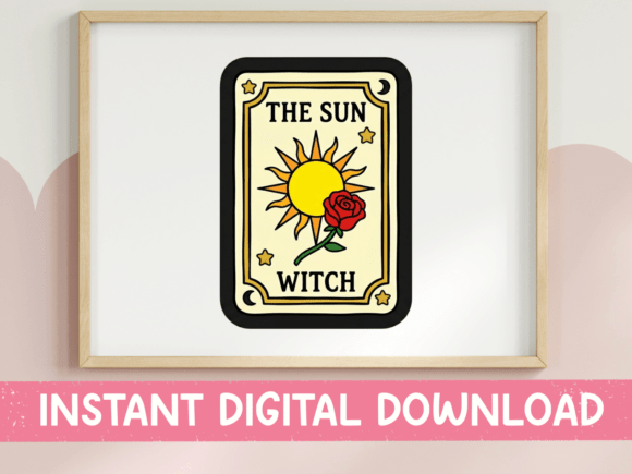 Download The Sun Witch Tarot Card SVG - Car Collection